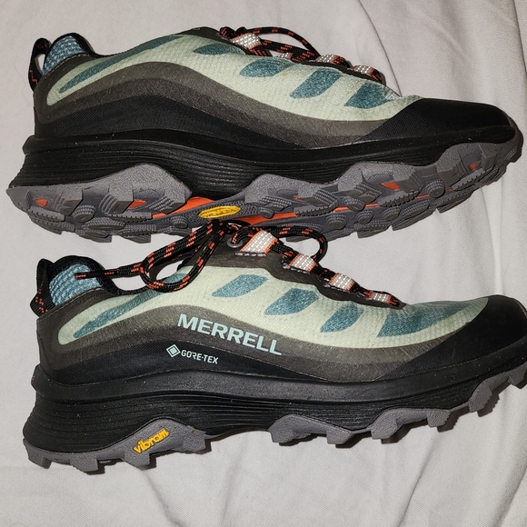 Womens 7 Merrell Moab Speed Floatpro Gortex Vibram Hiking Shoes - Picture 3 of 7